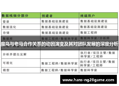 魔鸟与老马合作关系的动因演变及其对团队发展的深度分析